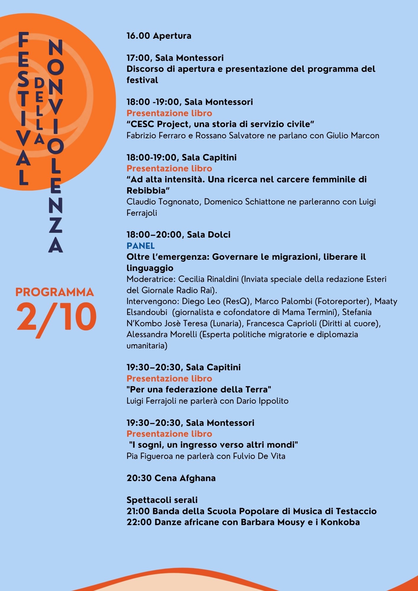 Programma Festival della Nonviolenza Attiva – pagina 2
